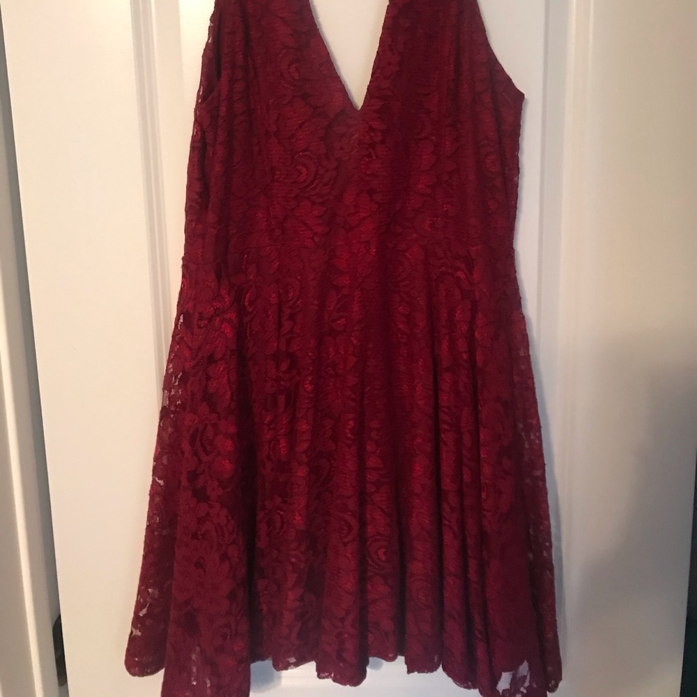 Red lace Cocktail dress